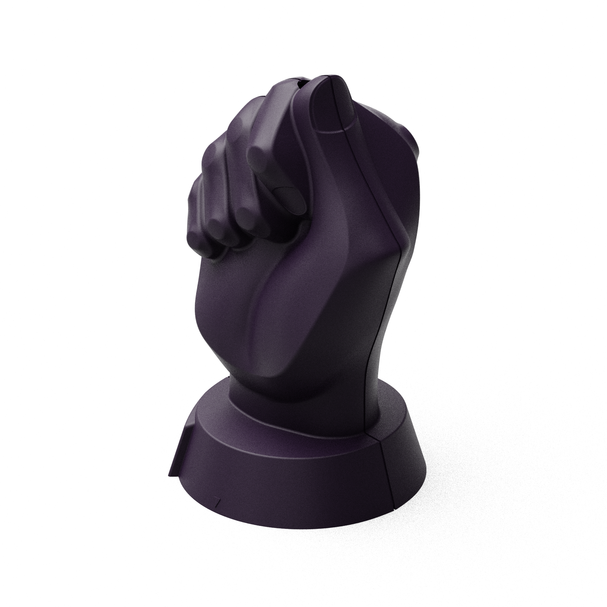 Hand des Lichts - Aubergine