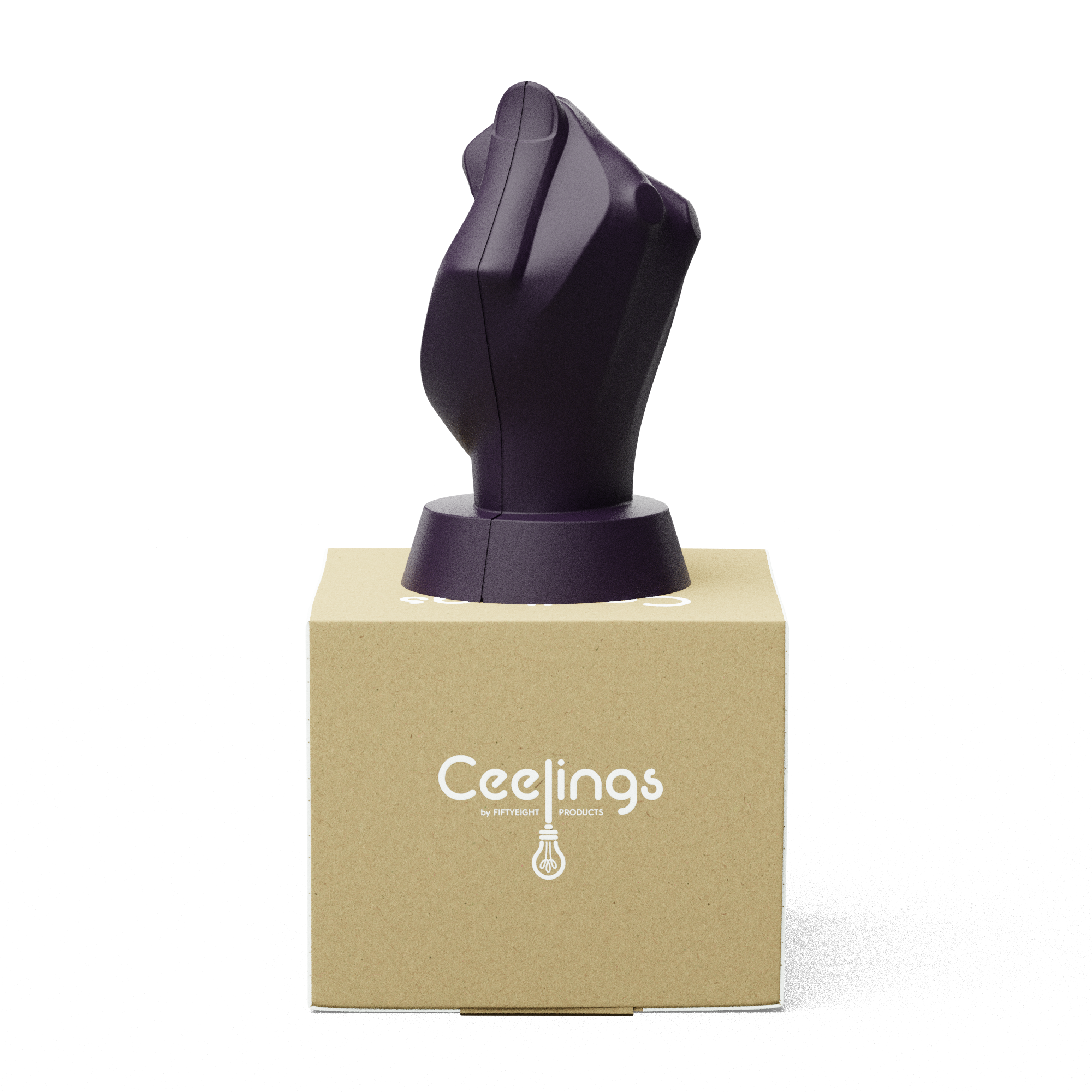 Hand des Lichts - Aubergine