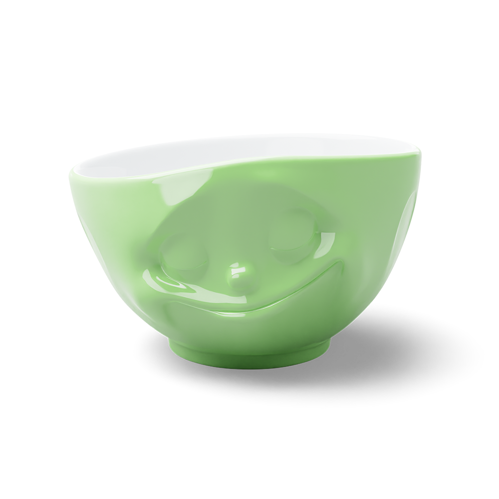 Schale Glücklich in hellgrün, 500 ml