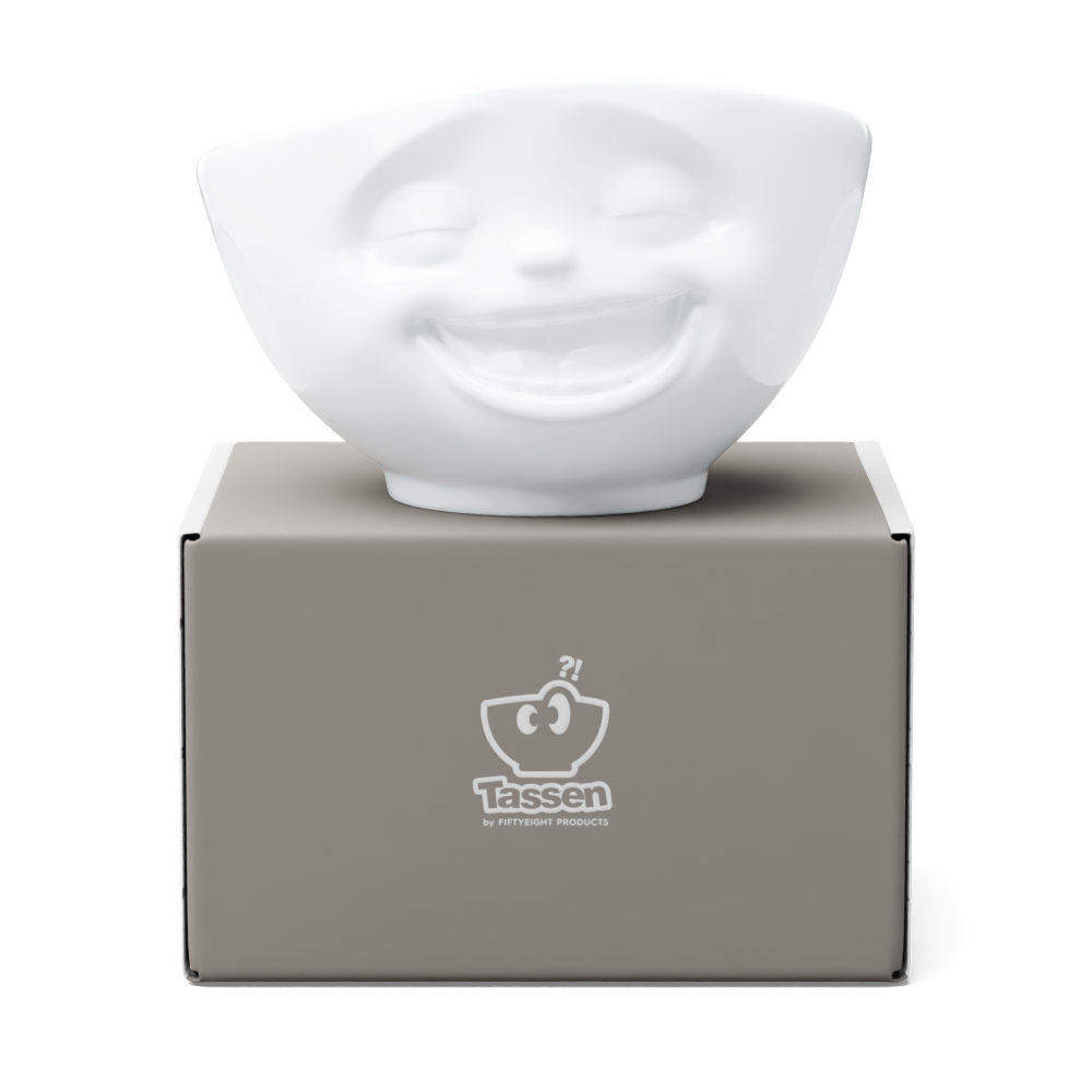 Bowl Laughing white, 500 ml