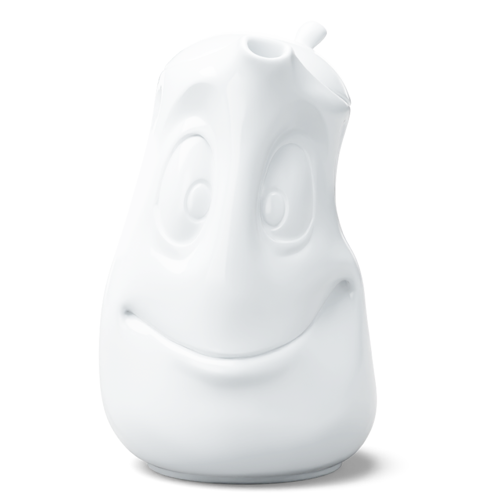 Tea pot Good Mood in white, 1200 ml