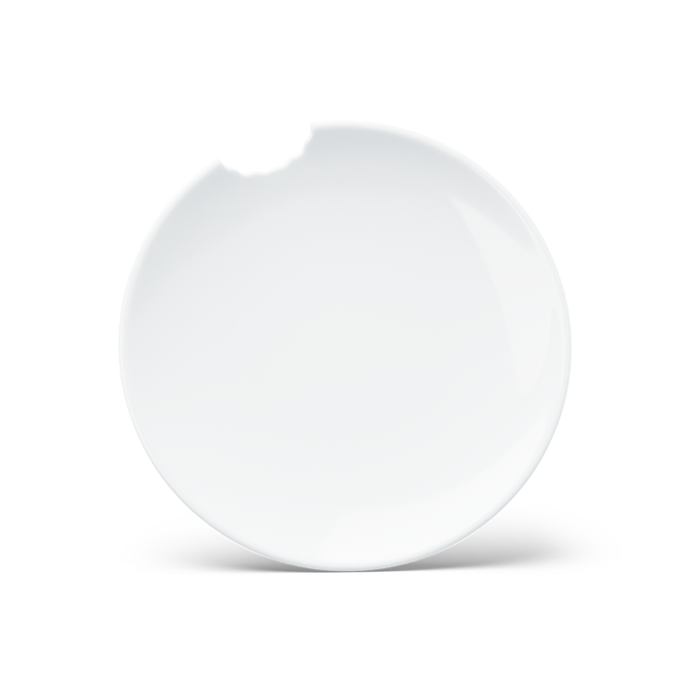 Dessert Plates with bite 2-piece Set (20 cm)