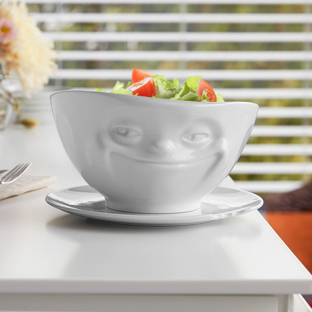 XL Schale Grinsend weiß, 1000 ml
