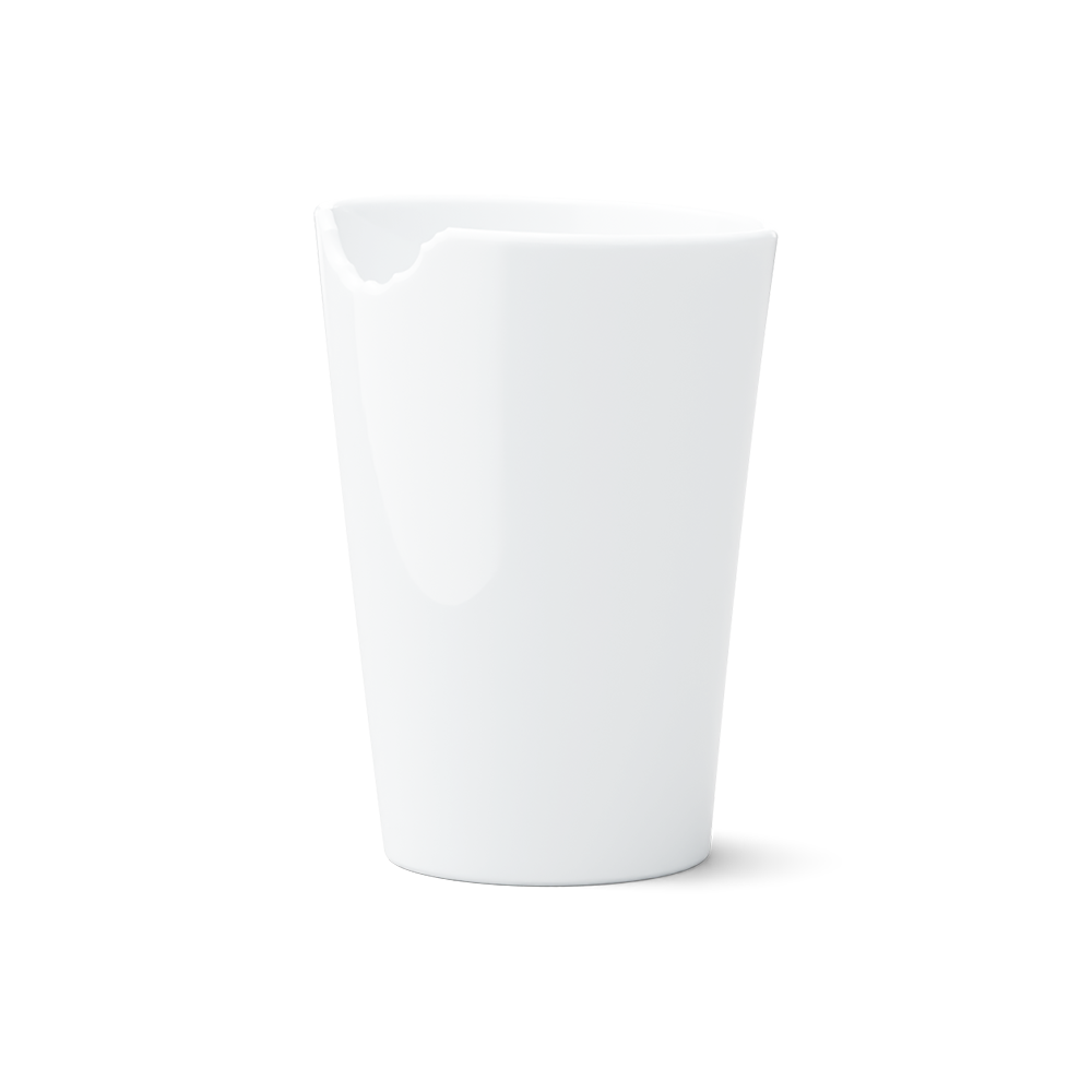 Becher mit Biss in weiß, 400 ml