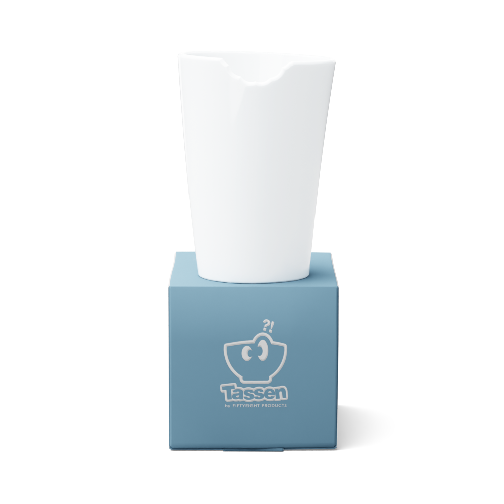 Becher mit Biss in weiß, 400 ml