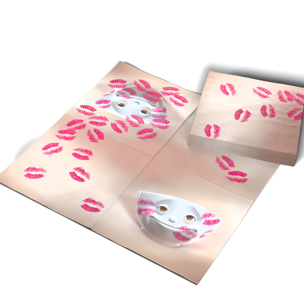 Lunch Napkins "Kissed" Pack of 12