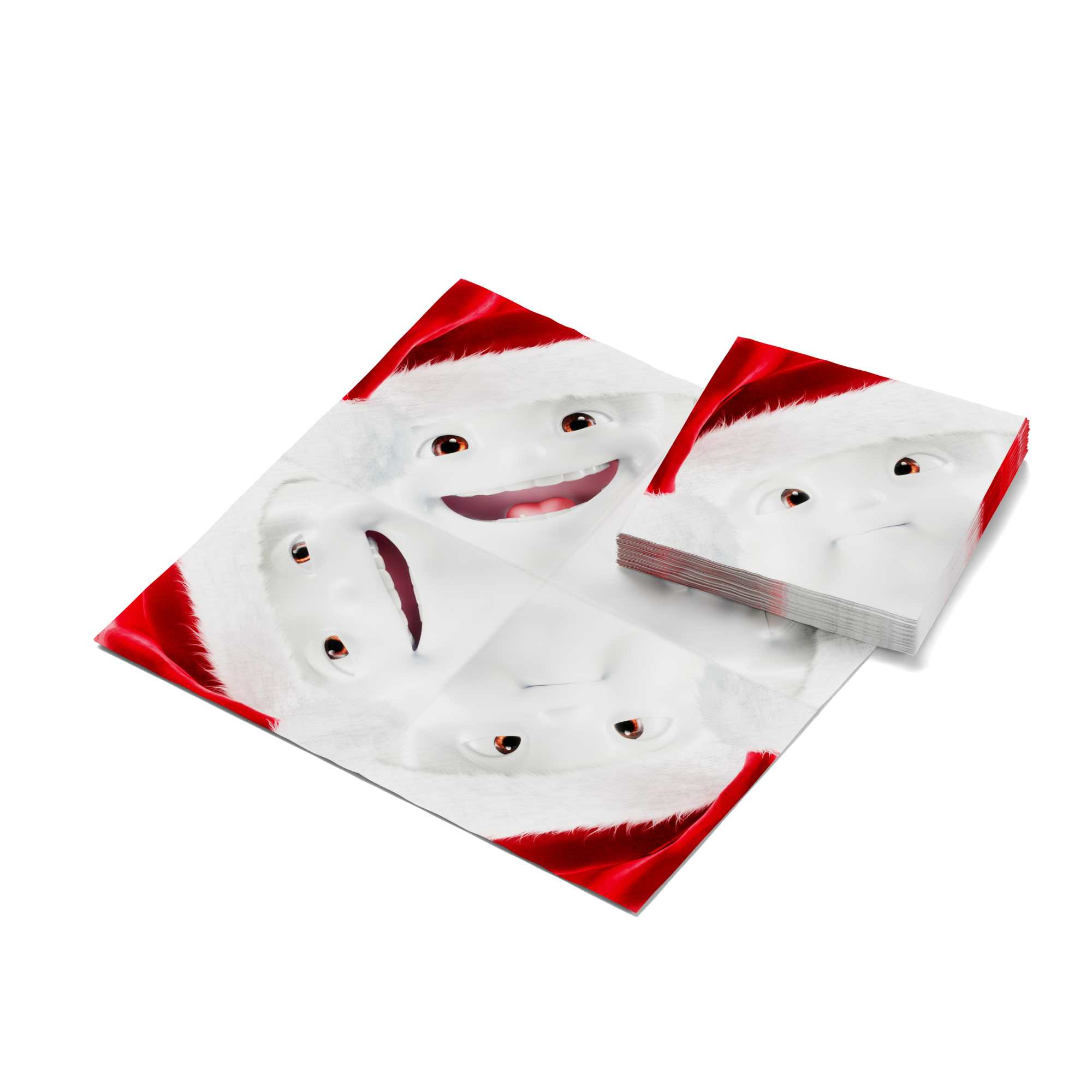 Servietten Weihnachtszinnober - 12 Packungen