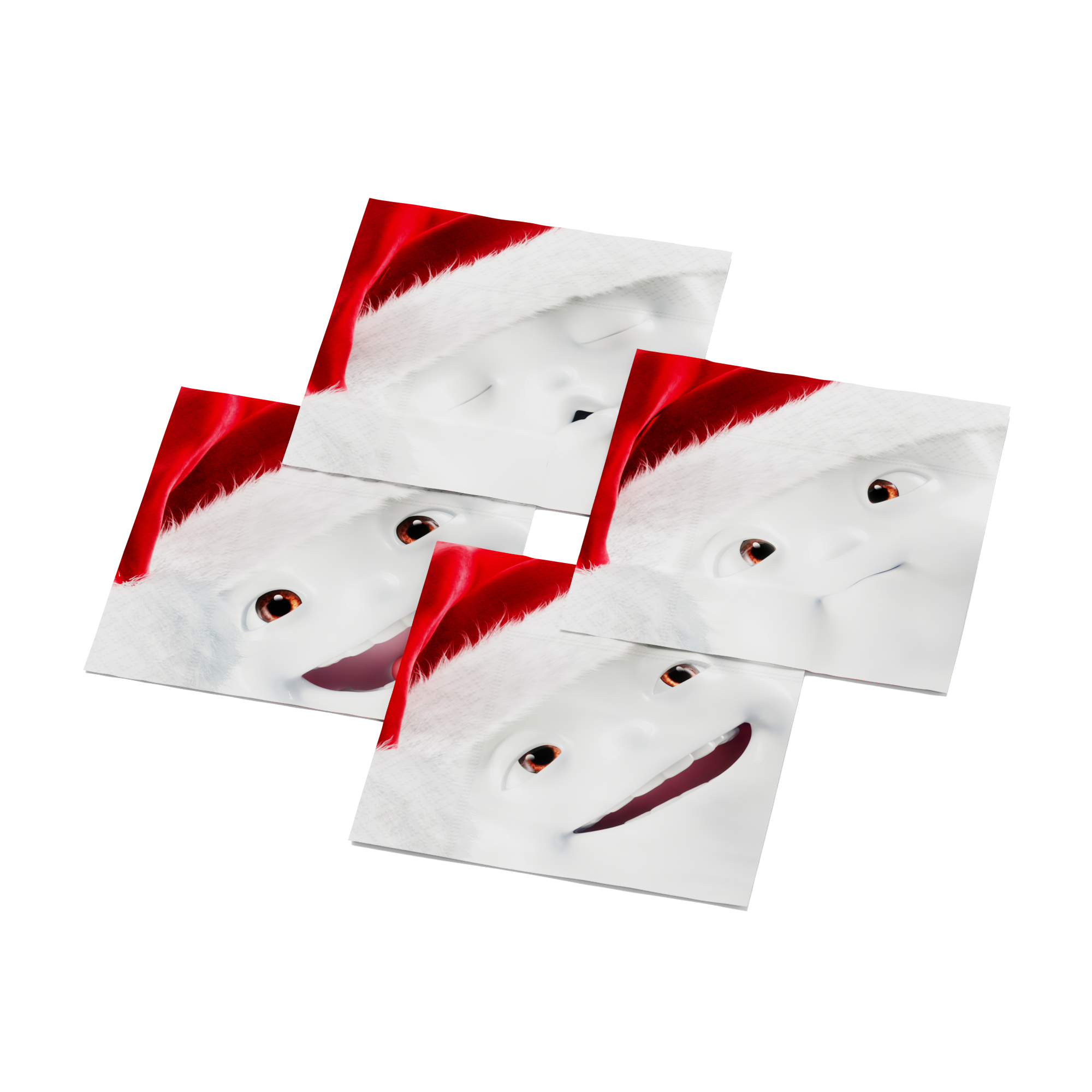 Servietten Weihnachtszinnober - 12 Packungen