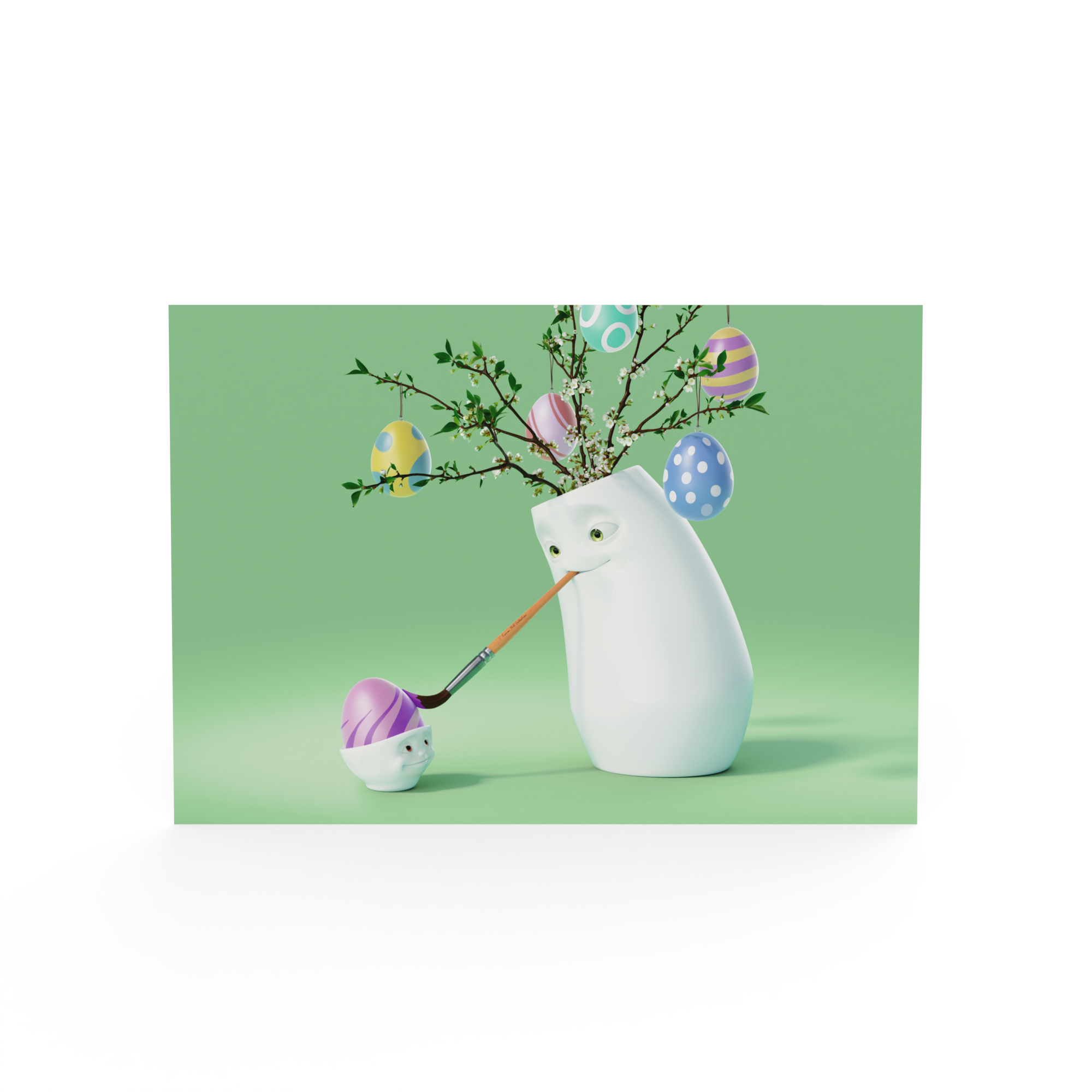 Postkarte - Ostern Malkurs