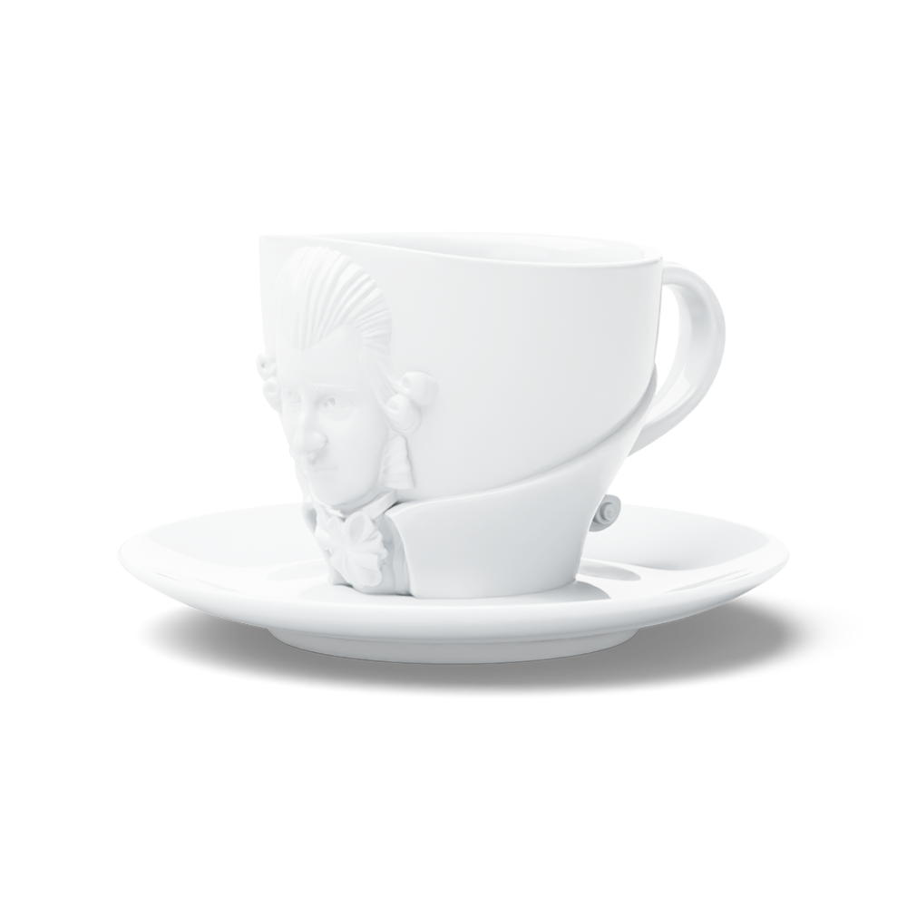 TALENT cup "Wolfgang Amadeus Mozart" in white, 260 ml - better price!