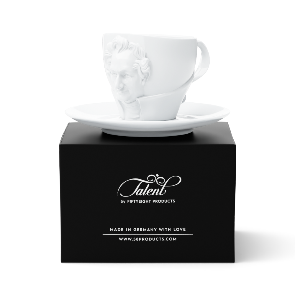 TALENT cup "Johann Wolfgang von Goethe" in weiß, 260 ml - better price!