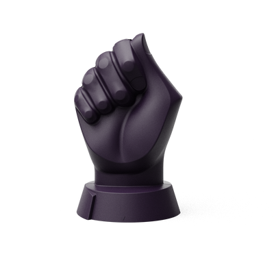 Hand des Lichts - Aubergine