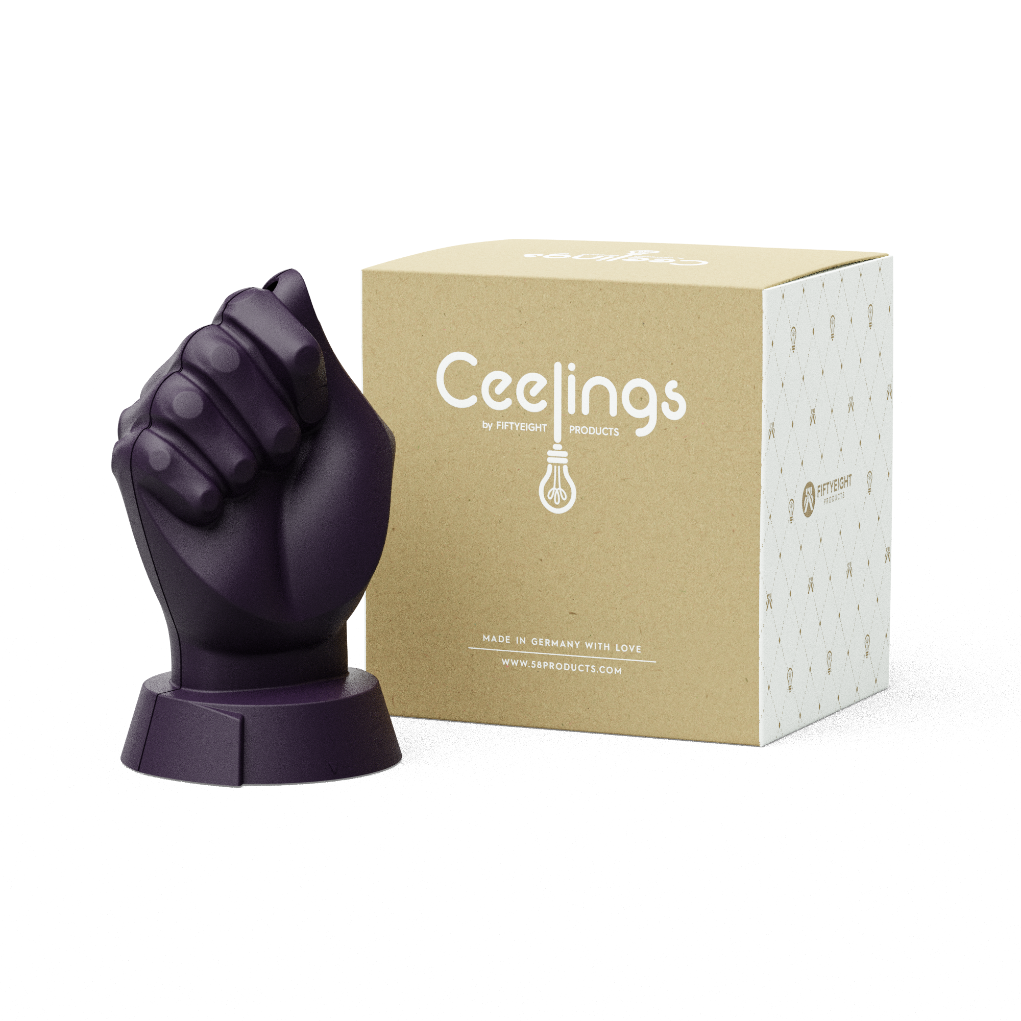 Hand des Lichts - Aubergine