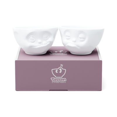 Mittleres Schälchen Set Nr. 3 Lecker & Verpennt in weiß, 200 ml