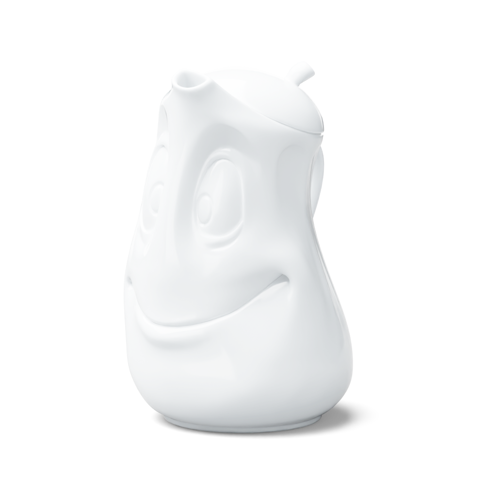 Tea pot Good Mood in white, 1200 ml