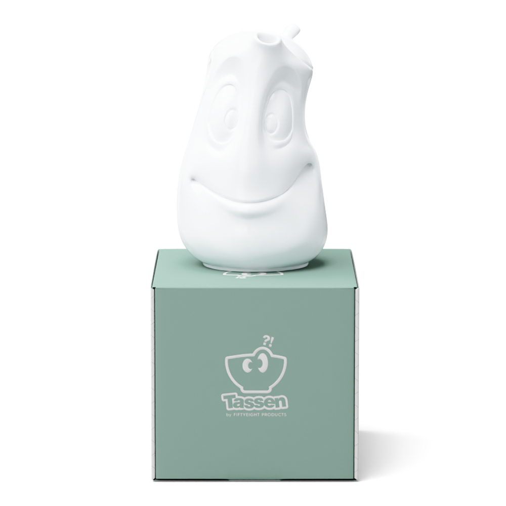 Tea pot Good Mood in white, 1200 ml