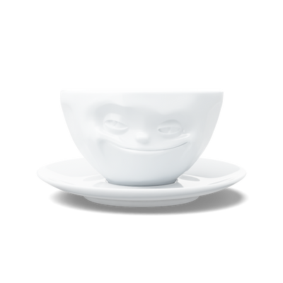 Kaffeetasse Grinsend weiß, 200 ml