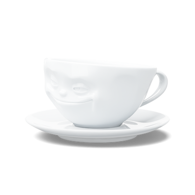 Kaffeetasse Grinsend weiß, 200 ml