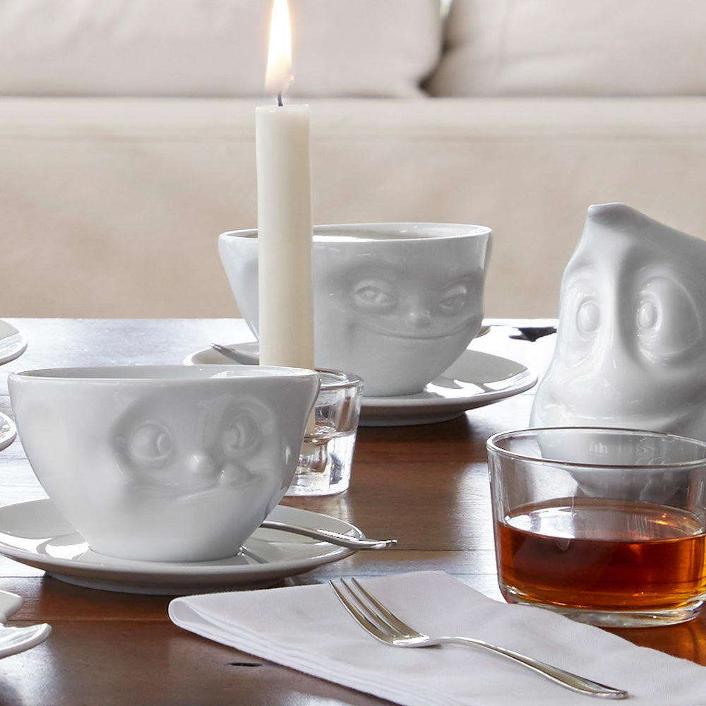 Kaffeetasse Grinsend weiß, 200 ml
