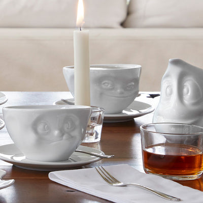 Kaffeetasse Grinsend weiß, 200 ml