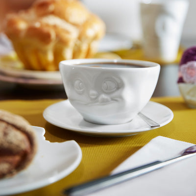 Kaffeetasse Lecker weiß, 200 ml