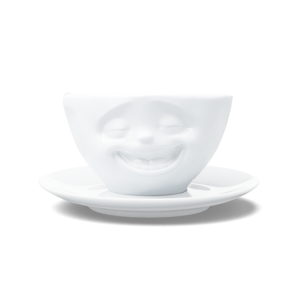 Coffee Cup Laughing white, 200 ml
