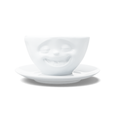 Kaffeetasse Lachend weiß, 200 ml