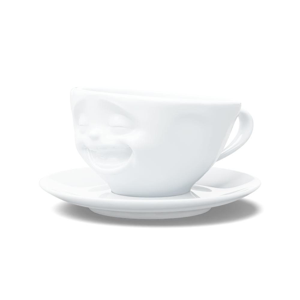 Coffee Cup Laughing white, 200 ml