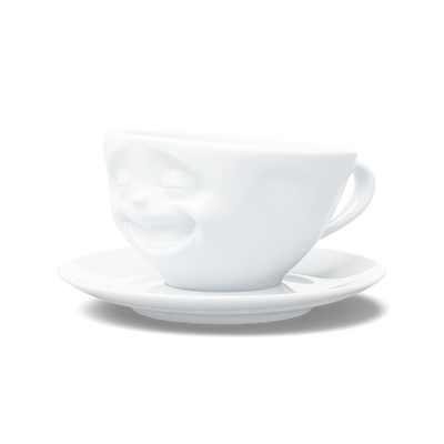 Kaffeetasse Lachend weiß, 200 ml