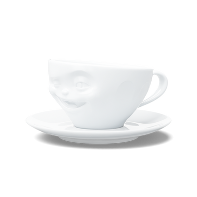 Kaffeetasse Zwinkernd weiß, 200 ml