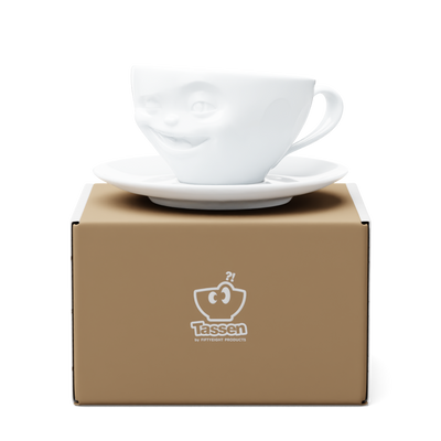 Kaffeetasse Zwinkernd weiß, 200 ml