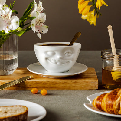 Kaffeetasse Zwinkernd weiß, 200 ml