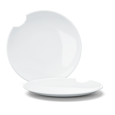 Kuchenteller mit Biss 2er Set (20 cm)