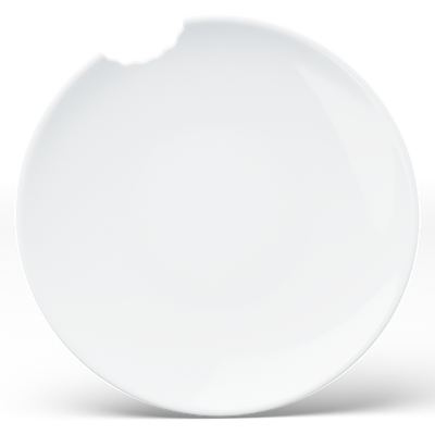 Speiseteller mit Biss 2er Set (28 cm)