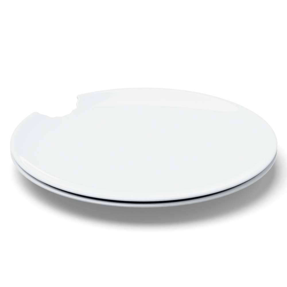 Dining Plates with bite, 2-piece Set  (28 cm)