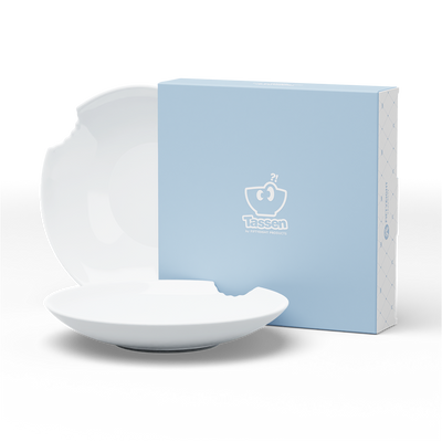Tiefer Teller mit Biss 2er Set (24 cm)