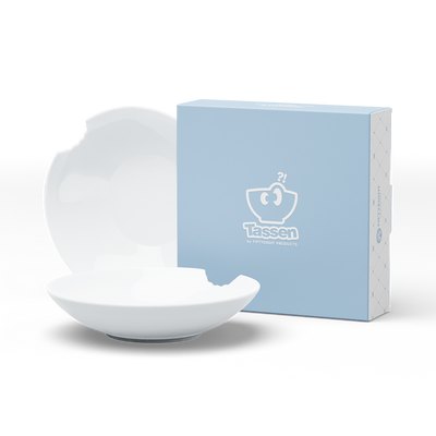 Kleiner tiefer Teller mit Biss - 2er Set (18 cm)