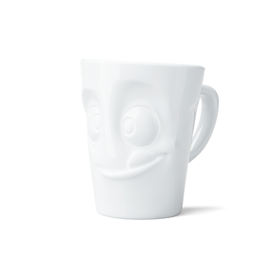 Henkelbecher Lecker in weiß, 350 ml