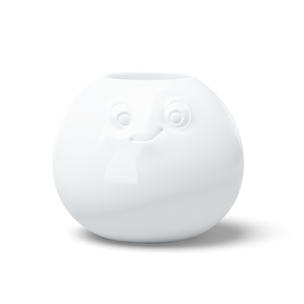 Vase Amused in white