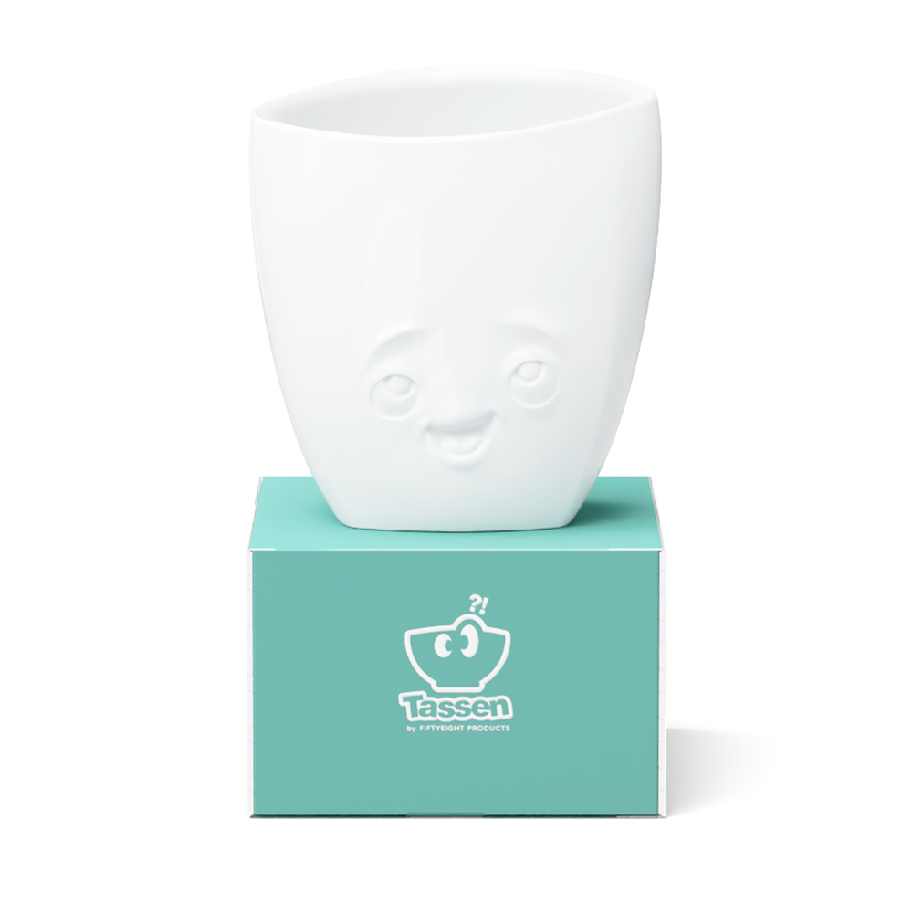 Vase Delighted in white