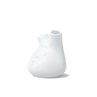 Vase klein Kess (2 Öffnungen), weiß