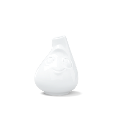 Vase klein Putzig, weiß