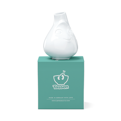 Vase klein Putzig, weiß