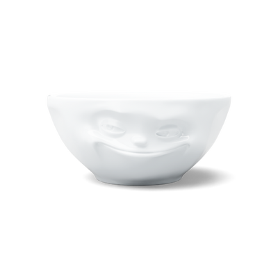 Schale Grinsend weiß, 350 ml