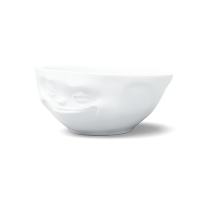 Schale Grinsend weiß, 350 ml