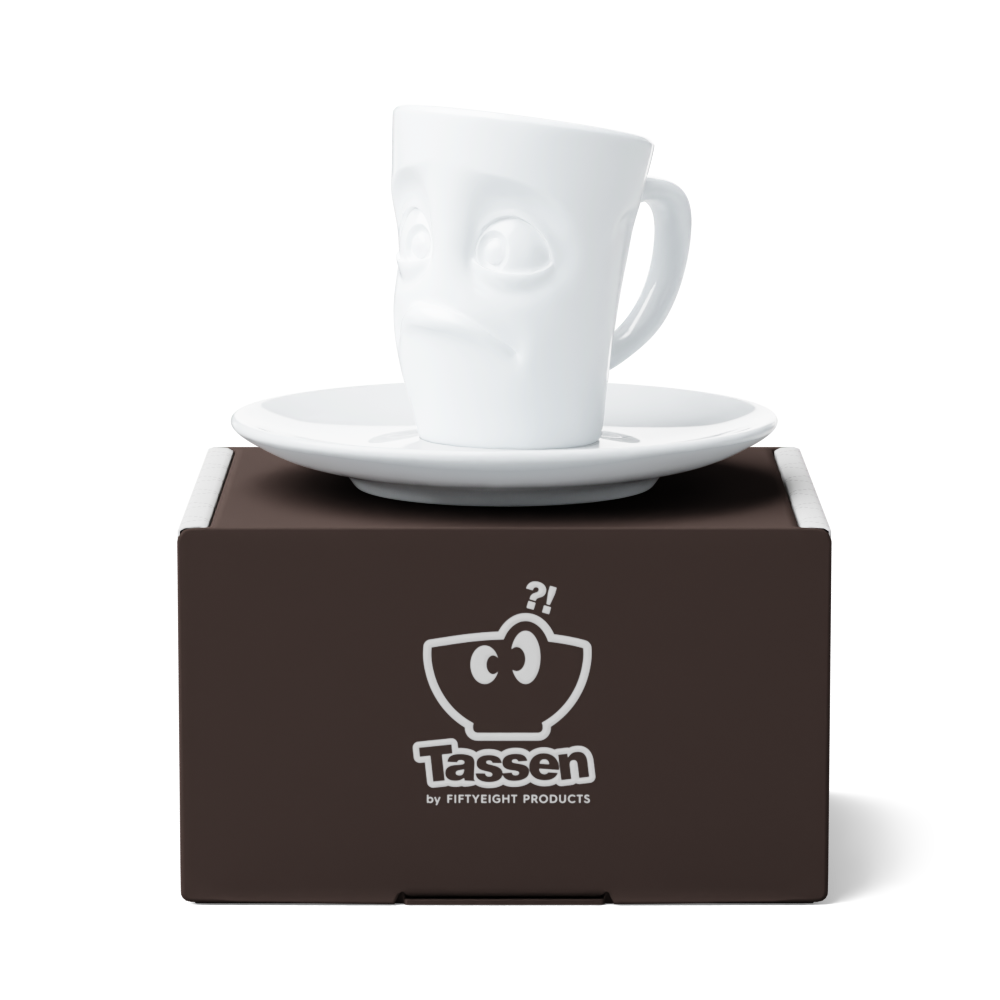Espresso-Mug with handle Baffled, 80 ml