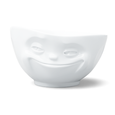 Bowl "Grinning" white, 1000 ml