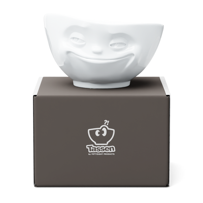 Bowl "Grinning" white, 1000 ml