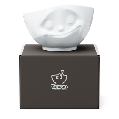 Bowl "Happy" white, 1000 ml
