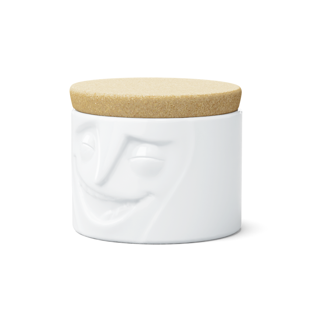 Storage Jar Cheerful in white, 900 ml